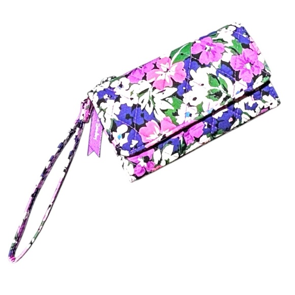 Handbags - Vera Bradley Floral Wristlet  purple flowers card holder credit card holder